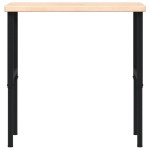 vidaXL Banc lucru 100x60x(73-99,5) cm lemn masiv stejar dreptunghiular vidaXL Banc lucru 100x60x(73-99,5) cm lemn masiv stejar dreptunghiular