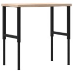 vidaXL Banc lucru 100x60x(73-99,5) cm lemn masiv stejar dreptunghiular vidaXL Banc lucru 100x60x(73-99,5) cm lemn masiv stejar dreptunghiular