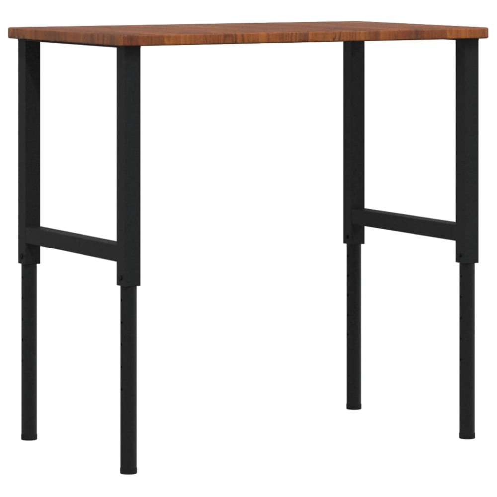 vidaXL Banc lucru maro 100x60x(71,5-98)cm lemn masiv stejar dreptunghi