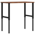 vidaXL Banc lucru maro 100x60x(71,5-98)cm lemn masiv stejar dreptunghi