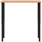 vidaXL Banc lucru 100x60x(71,5-98) cm lemn masiv fag, dreptunghiular