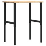 vidaXL Banc lucru 80x60x(71,5-98) cm lemn masiv stejar vidaXL Banc lucru 80x60x(71,5-98) cm lemn masiv stejar