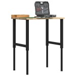 vidaXL Banc lucru 80x60x(71,5-98) cm lemn masiv stejar vidaXL Banc lucru 80x60x(71,5-98) cm lemn masiv stejar