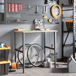 vidaXL Banc lucru 100x60x(71,5-98) cm lemn masiv stejar