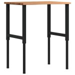 vidaXL Banc lucru maro 80x60x(71,5-98) cm lemn masiv stejar vidaXL Banc lucru maro 80x60x(71,5-98) cm lemn masiv stejar