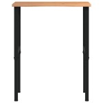 vidaXL Banc lucru maro 80x60x(71,5-98) cm lemn masiv stejar vidaXL Banc lucru maro 80x60x(71,5-98) cm lemn masiv stejar
