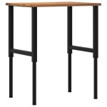 vidaXL Banc lucru maro 80x60x(71,5-98) cm lemn masiv stejar vidaXL Banc lucru maro 80x60x(71,5-98) cm lemn masiv stejar