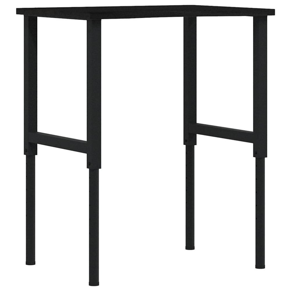vidaXL Banc lucru maro 80x60x(71,5-98) cm lemn masiv stejar