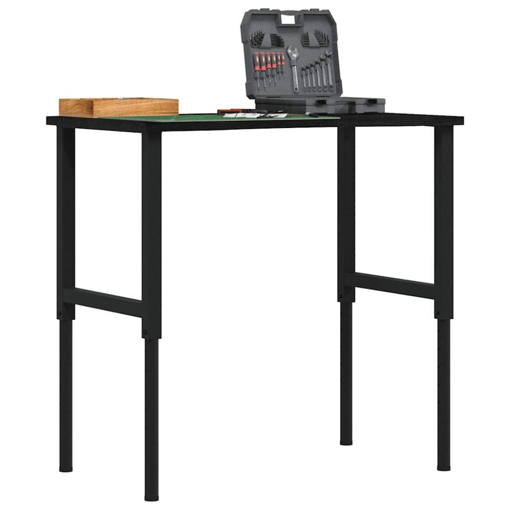 vidaXL Banc lucru maro 100x60x(71,5-98) cm lemn masiv stejar