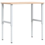 vidaXL Banc lucru 100x60x(71,5-98) cm lemn masiv stejar dreptunghiular vidaXL Banc lucru 100x60x(71,5-98) cm lemn masiv stejar dreptunghiular
