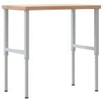 vidaXL Banc lucru 100x60x(73-99,5) cm lemn masiv stejar dreptunghiular vidaXL Banc lucru 100x60x(73-99,5) cm lemn masiv stejar dreptunghiular