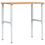 vidaXL Banc lucru maro 100x60x(71,5-98)cm lemn masiv stejar dreptunghi vidaXL Banc lucru maro 100x60x(71,5-98)cm lemn masiv stejar dreptunghi