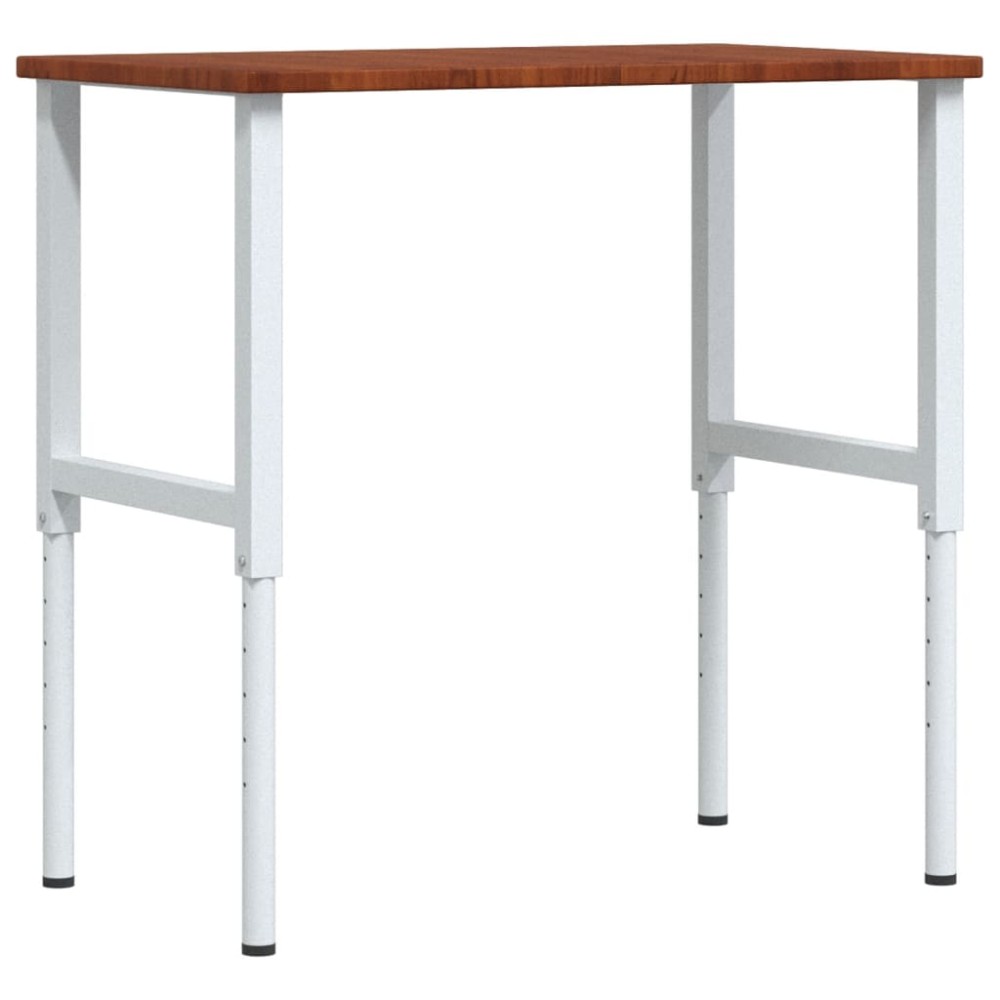 vidaXL Banc lucru maro 100x60x(71,5-98)cm lemn masiv stejar dreptunghi