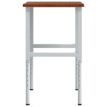 vidaXL Banc lucru maro 100x60x(71,5-98)cm lemn masiv stejar dreptunghi