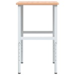 vidaXL Banc lucru 100x60x(71,5-98) cm lemn masiv fag, dreptunghiular
