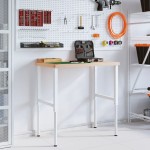 vidaXL Banc de lucru 100x60x(73-99,5) cm lemn masiv fag dreptunghiular vidaXL Banc de lucru 100x60x(73-99,5) cm lemn masiv fag dreptunghiular