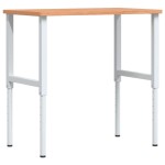 vidaXL Banc lucru 100x60x(71,5-98) cm lemn masiv fag, dreptunghiular vidaXL Banc lucru 100x60x(71,5-98) cm lemn masiv fag, dreptunghiular
