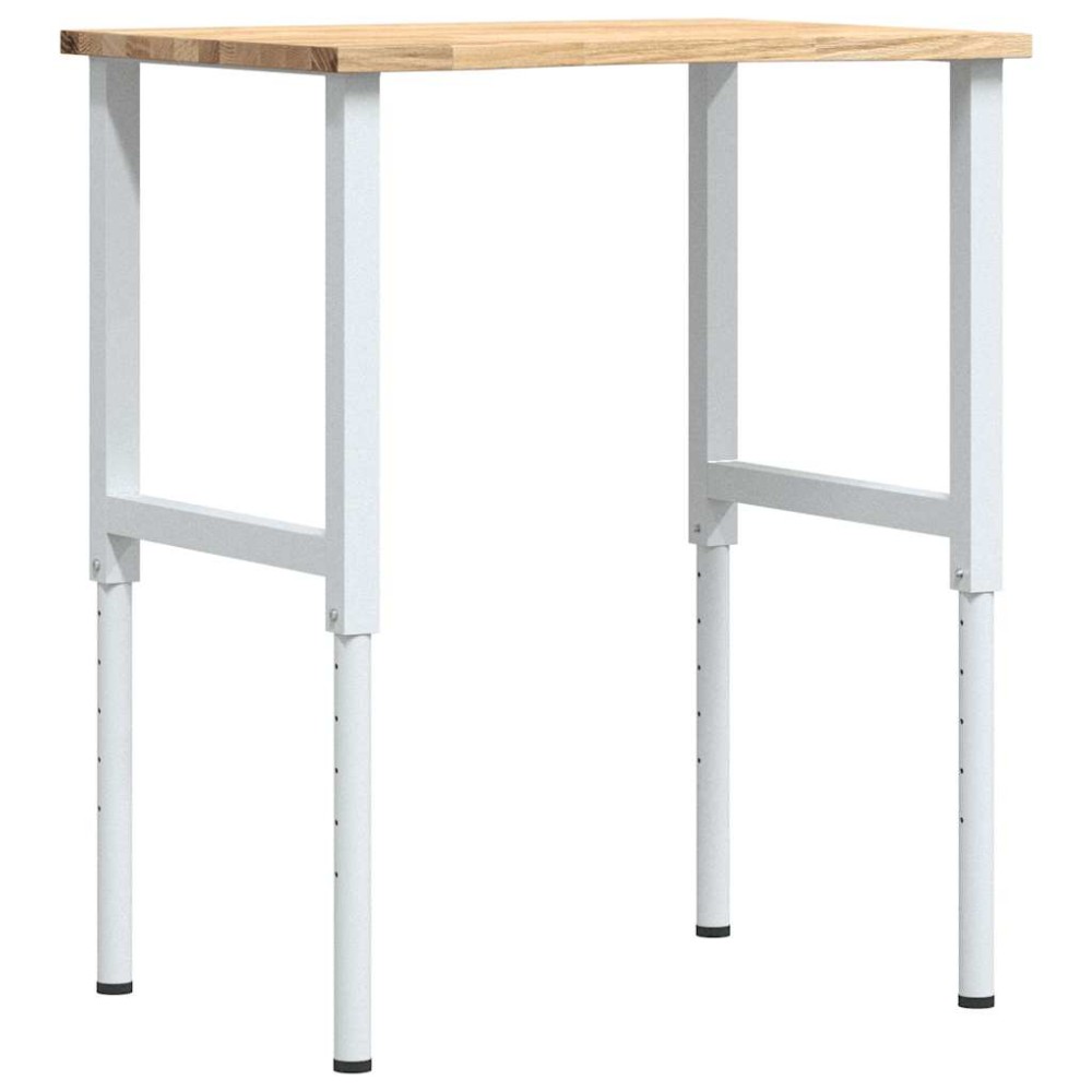 vidaXL Banc lucru 80x60x(71,5-98) cm lemn masiv stejar