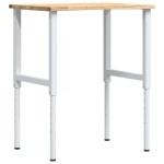 vidaXL Banc lucru 80x60x(71,5-98) cm lemn masiv stejar vidaXL Banc lucru 80x60x(71,5-98) cm lemn masiv stejar