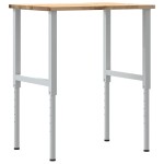 vidaXL Banc lucru 80x60x(71,5-98) cm lemn masiv stejar vidaXL Banc lucru 80x60x(71,5-98) cm lemn masiv stejar