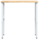 vidaXL Banc lucru 100x60x(71,5-98) cm lemn masiv stejar