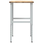 vidaXL Banc lucru 100x60x(71,5-98) cm lemn masiv stejar