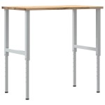 vidaXL Banc lucru 100x60x(71,5-98) cm lemn masiv stejar