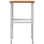 vidaXL Banc lucru maro 80x60x(71,5-98) cm lemn masiv stejar vidaXL Banc lucru maro 80x60x(71,5-98) cm lemn masiv stejar
