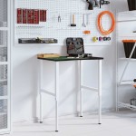 vidaXL Banc lucru maro 80x60x(71,5-98) cm lemn masiv stejar
