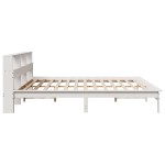 vidaXL Cadru de pat fără saltea, alb, 180x200 cm, lemn masiv pin vidaXL Cadru de pat fără saltea, alb, 180x200 cm, lemn masiv pin
