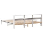 vidaXL Cadru de pat fără saltea, alb, 180x200 cm, lemn masiv pin vidaXL Cadru de pat fără saltea, alb, 180x200 cm, lemn masiv pin