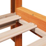 vidaXL Cadru de pat fără saltea, maro ceruit 150x200 cm lemn masiv pin vidaXL Cadru de pat fără saltea, maro ceruit 150x200 cm lemn masiv pin