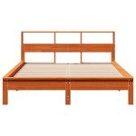 vidaXL Cadru de pat fără saltea, maro ceruit 140x200 cm lemn masiv pin vidaXL Cadru de pat fără saltea, maro ceruit 140x200 cm lemn masiv pin