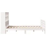 vidaXL Cadru de pat fără saltea, alb, 120x200 cm, lemn masiv pin vidaXL Cadru de pat fără saltea, alb, 120x200 cm, lemn masiv pin