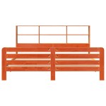 vidaXL Cadru de pat fără saltea, maro ceruit 180x200 cm lemn masiv pin vidaXL Cadru de pat fără saltea, maro ceruit 180x200 cm lemn masiv pin