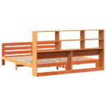 vidaXL Cadru de pat fără saltea, maro ceruit 180x200 cm lemn masiv pin vidaXL Cadru de pat fără saltea, maro ceruit 180x200 cm lemn masiv pin