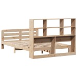 vidaXL Cadru de pat fără saltea, 140x190 cm, lemn masiv de pin
