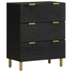 vidaXL Dulapuri, 2 buc., negru, 60x33x75 cm, lemn prelucrat vidaXL Dulapuri, 2 buc., negru, 60x33x75 cm, lemn prelucrat