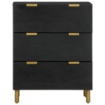 vidaXL Dulapuri, 2 buc., negru, 60x33x75 cm, lemn prelucrat vidaXL Dulapuri, 2 buc., negru, 60x33x75 cm, lemn prelucrat