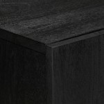 vidaXL Servante, 3 piese, negru, lemn prelucrat vidaXL Servante, 3 piese, negru, lemn prelucrat