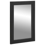 vidaXL Set mobilier de baie, 2 piese, negru, lemn compozit vidaXL Set mobilier de baie, 2 piese, negru, lemn compozit