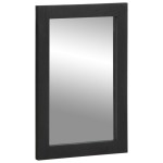 vidaXL Set mobilier de baie, 3 piese, negru, lemn compozit vidaXL Set mobilier de baie, 3 piese, negru, lemn compozit