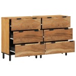 vidaXL Bufet 2 pcs Maro 60 x 33 x 75 cm Lemn masiv de acacia vidaXL Bufet 2 pcs Maro 60 x 33 x 75 cm Lemn masiv de acacia