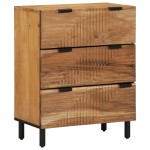 vidaXL Bufet 3 pcs Maro 60 x 33 x 75 cm Lemn masiv de acacia vidaXL Bufet 3 pcs Maro 60 x 33 x 75 cm Lemn masiv de acacia
