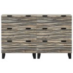 vidaXL Bufeturi 2 pcs Alb 60 x 33.5 x 75 cm Lemn masiv de mango