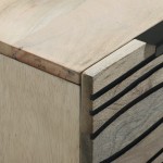 vidaXL Bufeturi 2 pcs Alb 60 x 33.5 x 75 cm Lemn masiv de mango