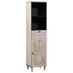 vidaXL Set de mobilier pentru baie 3 pcs Alb Lemn masiv de mango