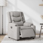 vidaXL Scaun reclinabil electric Cloud Grey Fabric vidaXL Scaun reclinabil electric Cloud Grey Fabric