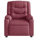 vidaXL Fotoliu electric de masaj rabatabil, roșu vin, textil vidaXL Fotoliu electric de masaj rabatabil, roșu vin, textil