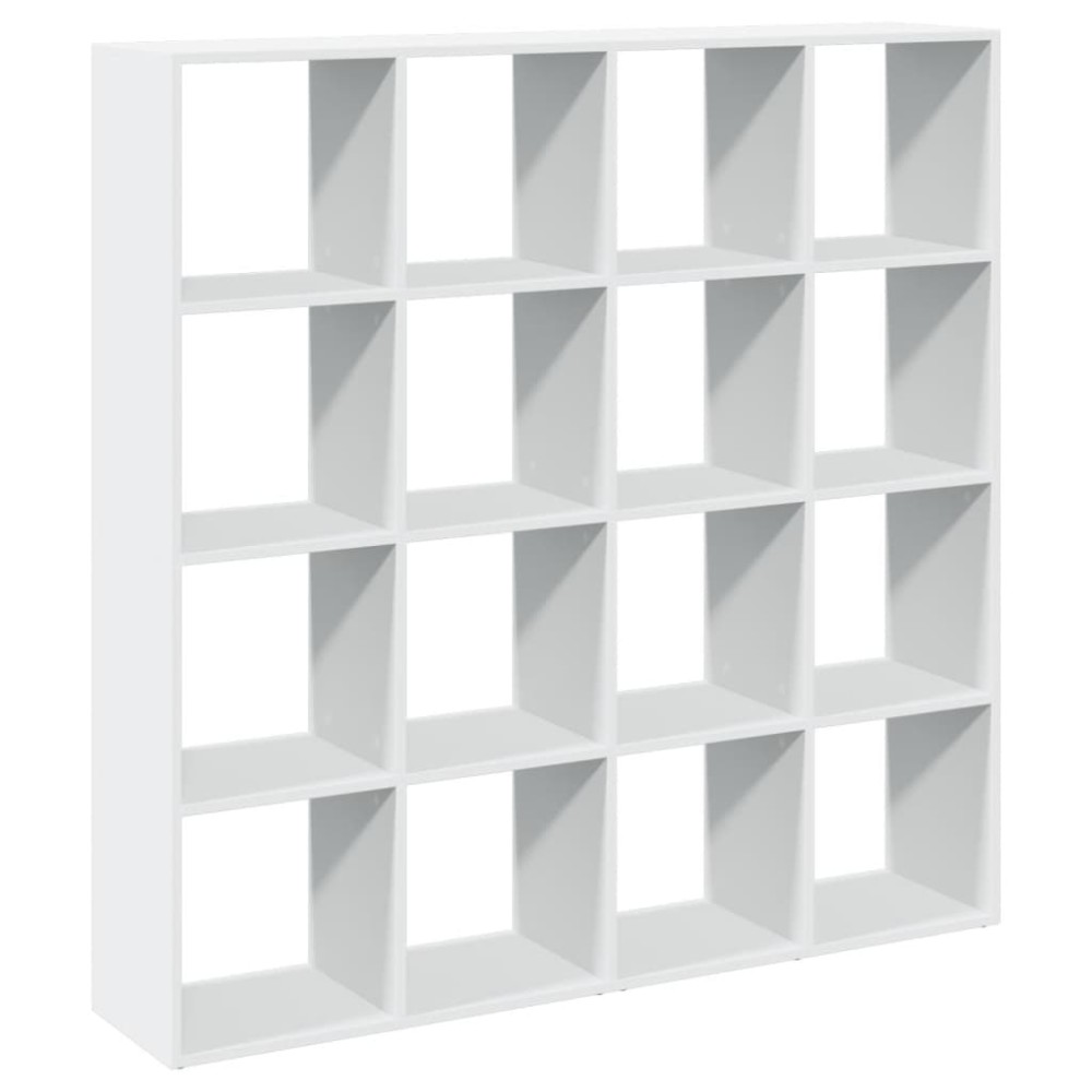 vidaXL Bibliotecă, alb, 137,5x29x137,5 cm, lemn prelucrat
